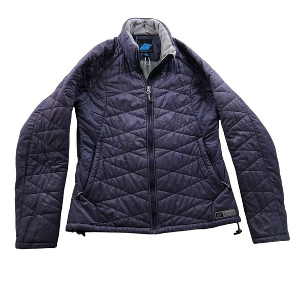 Eastern Mountain Sports Women Quilted Puffer Jacket Small Full Zip Winter Purple - Picture 1 of 16